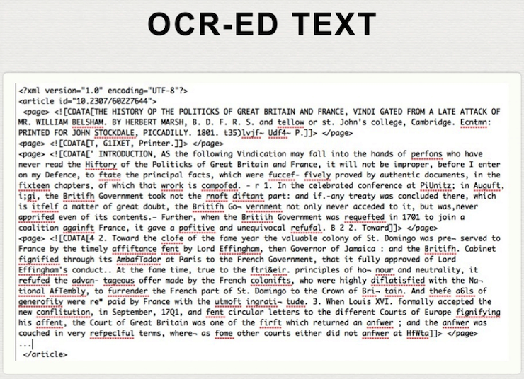 OCR-ed text example