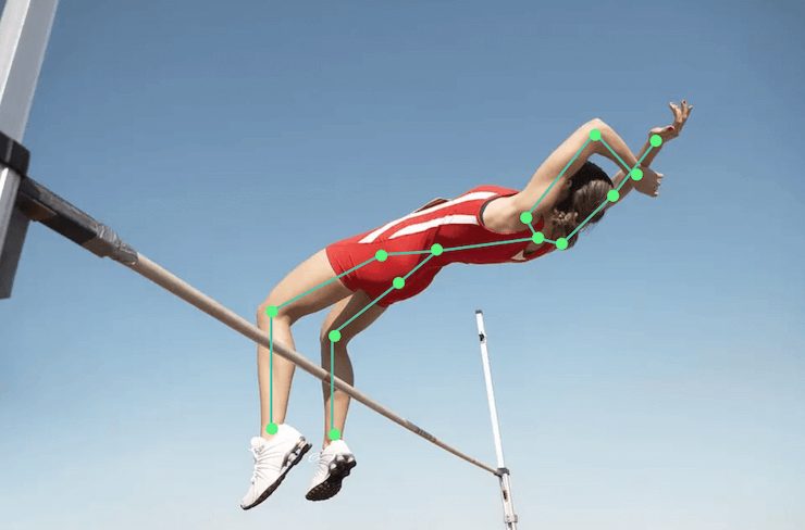 High jumps with the use of pose estimation