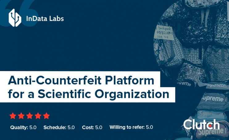 anti-counterfeit platform for a scientific organization