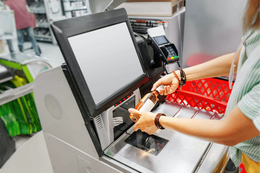 Self checkout in retail