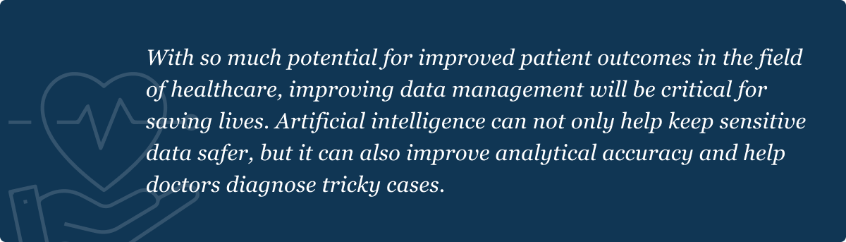 AI data management in healthcare