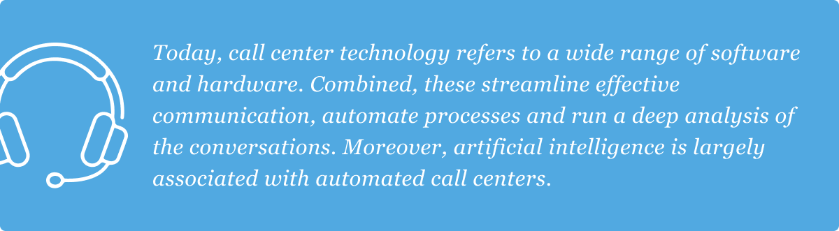 Call center technology