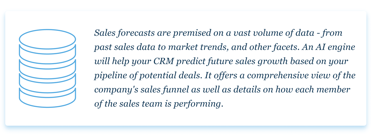 Sales forecasts