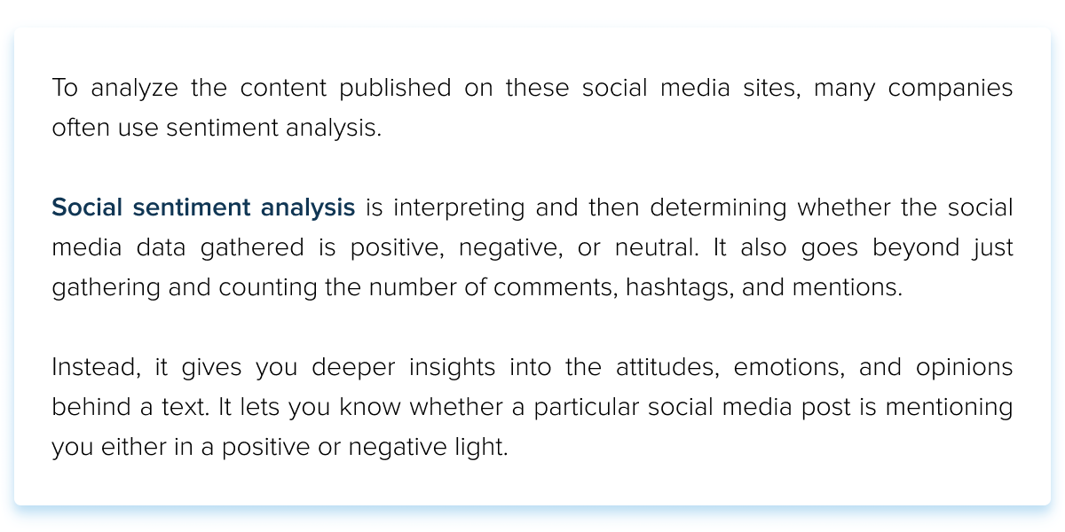 Sentiment analysis