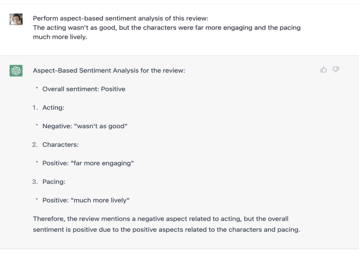 Aspect-based analysis