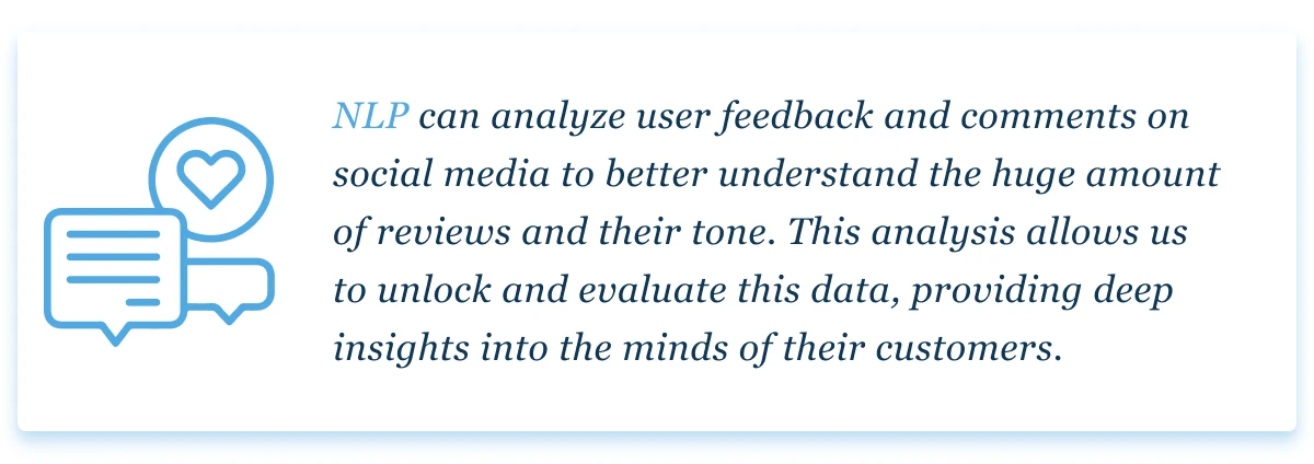 User feedback analysis