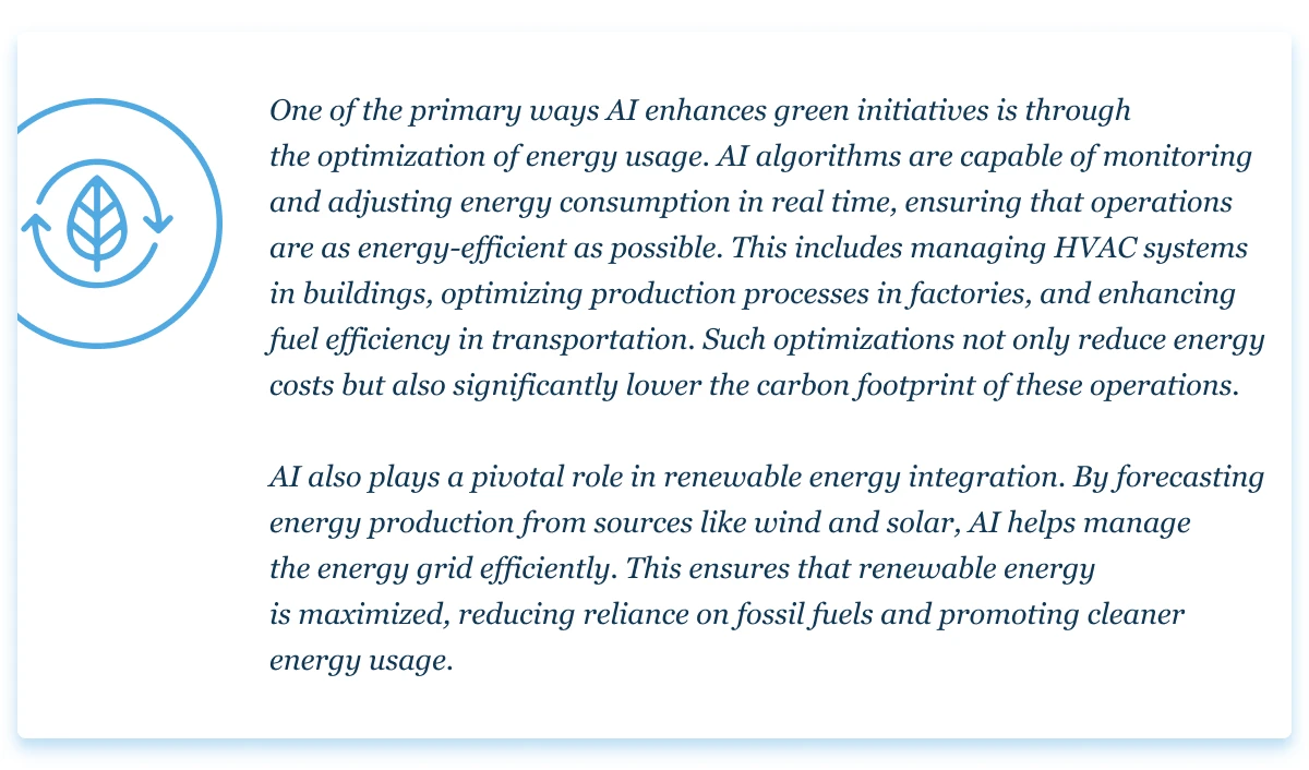 Energy use optimization