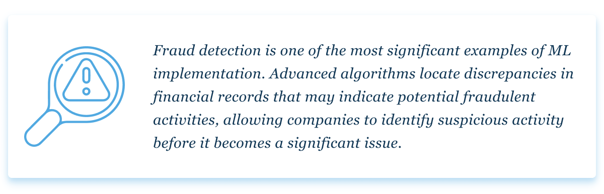 Fraud detection AI