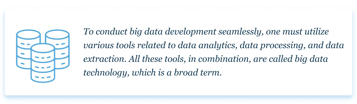 Big data development