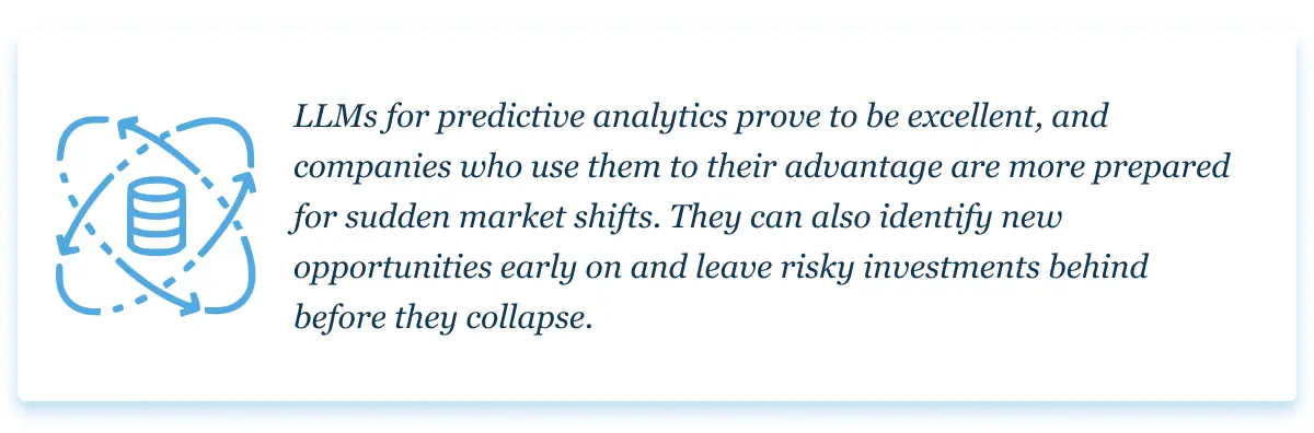 LLM for predictive analytics